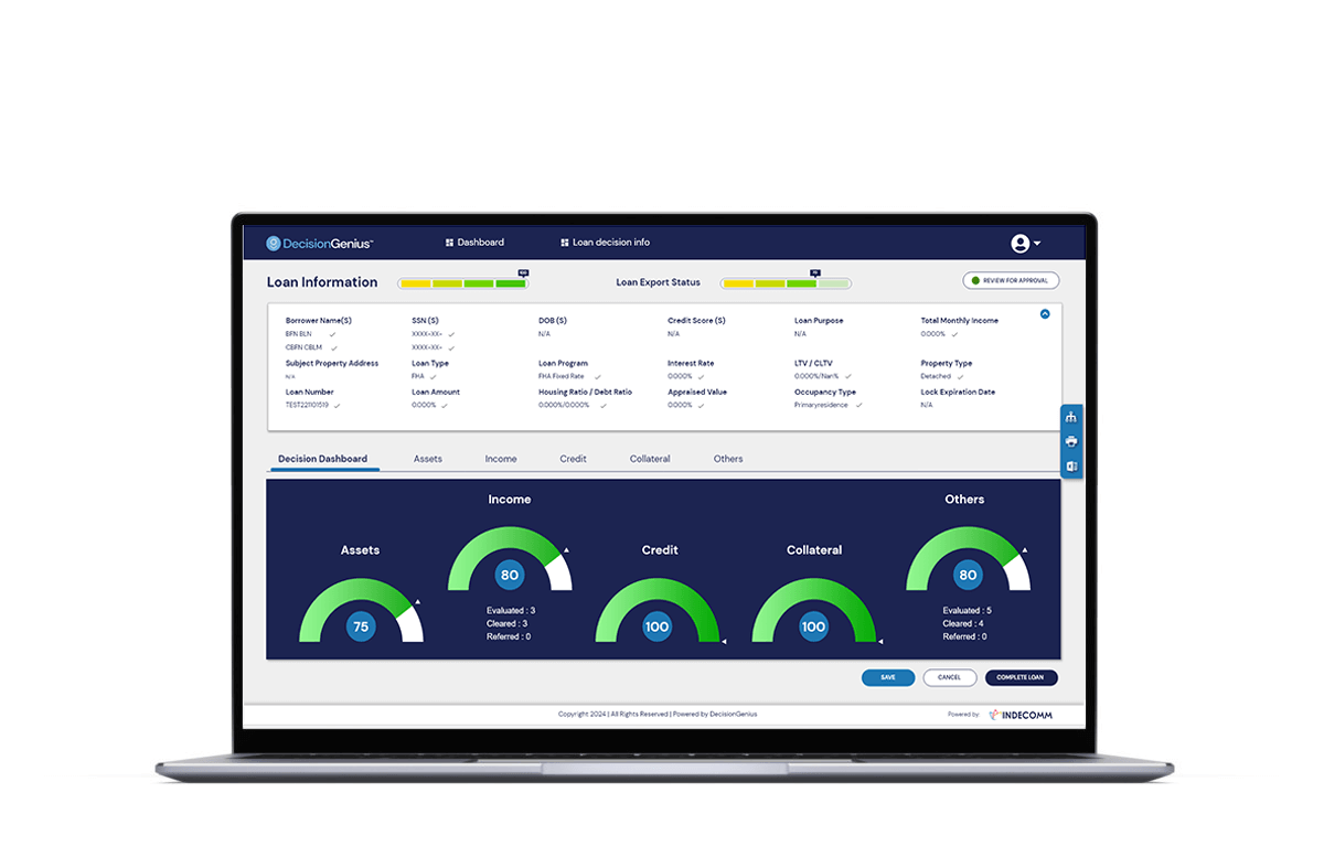 decisiongenius mortgage underwriting technology. Automated income calculation. Income technology. Income calculator for mortgage lenders.