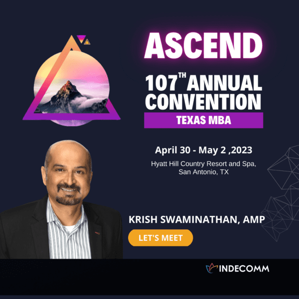 Meet Krish as the Ascend 10th Annual COnvention- TMBA